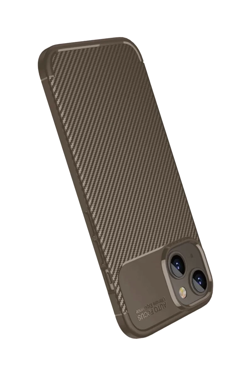 Apple iPhone 15 Kılıf Auto Focus Karbon Kapak - Kahverengi Fiyatı, Yorumları ve Özellikleri