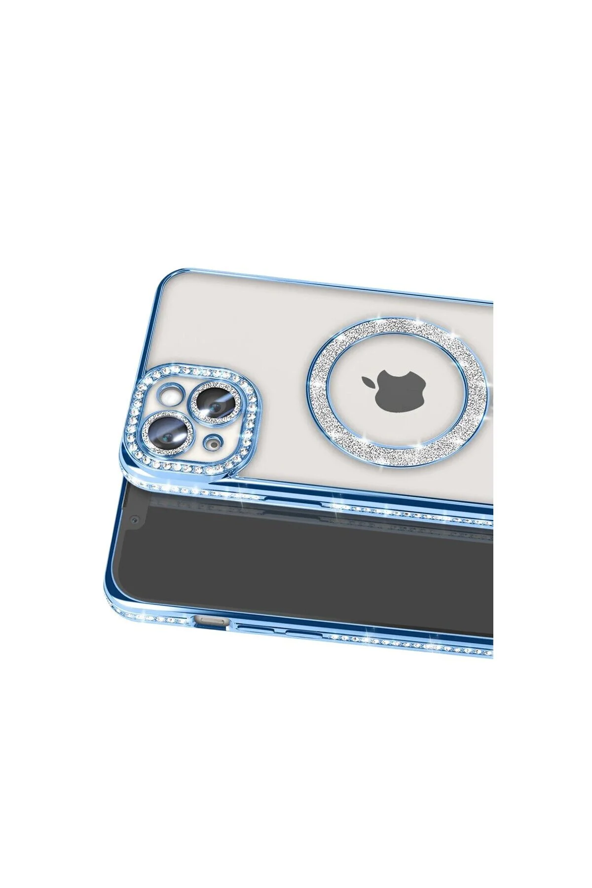 Apple İphone 15 Kılıf Joke Simli Magneticsafe Kılıf - Mavi Apple İphone 15 Kılıf Joke Simli Magneticsafe Kılıf - Mavi