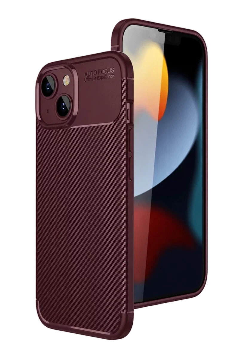 Apple iPhone 15 Kılıf Auto Focus Karbon Kapak - Bordo Fiyatı, Yorumları ve Özellikleri