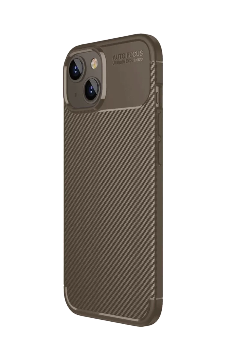 Apple iPhone 15 Kılıf Auto Focus Karbon Kapak - Kahverengi Fiyatı, Yorumları ve Özellikleri