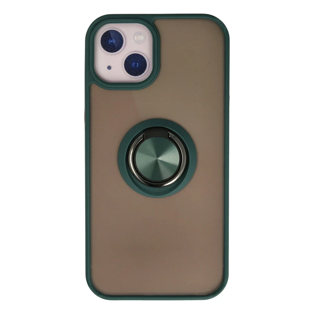 Apple iPhone 15 Kılıf Montreal Yüzüklü Silikon Kapak - Yeşil Apple iPhone 15 Kılıf Montreal Yüzüklü Silikon Kapak - Yeşil