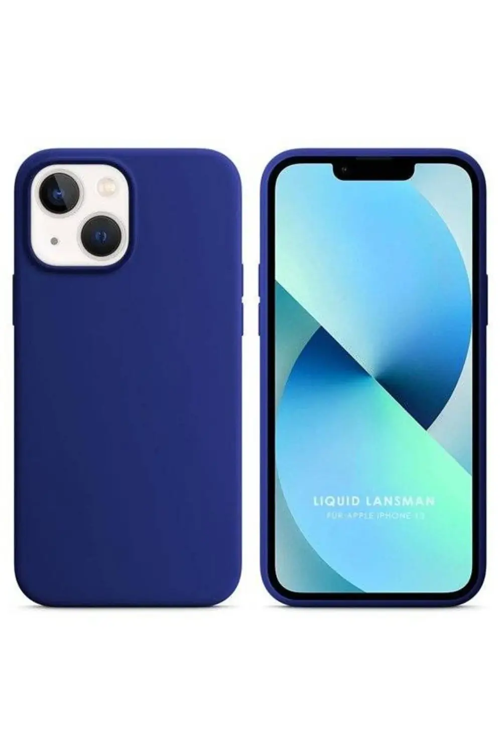 Apple iPhone 15 Plus 6.7'' Liquit Lansman Silikon Lacivert