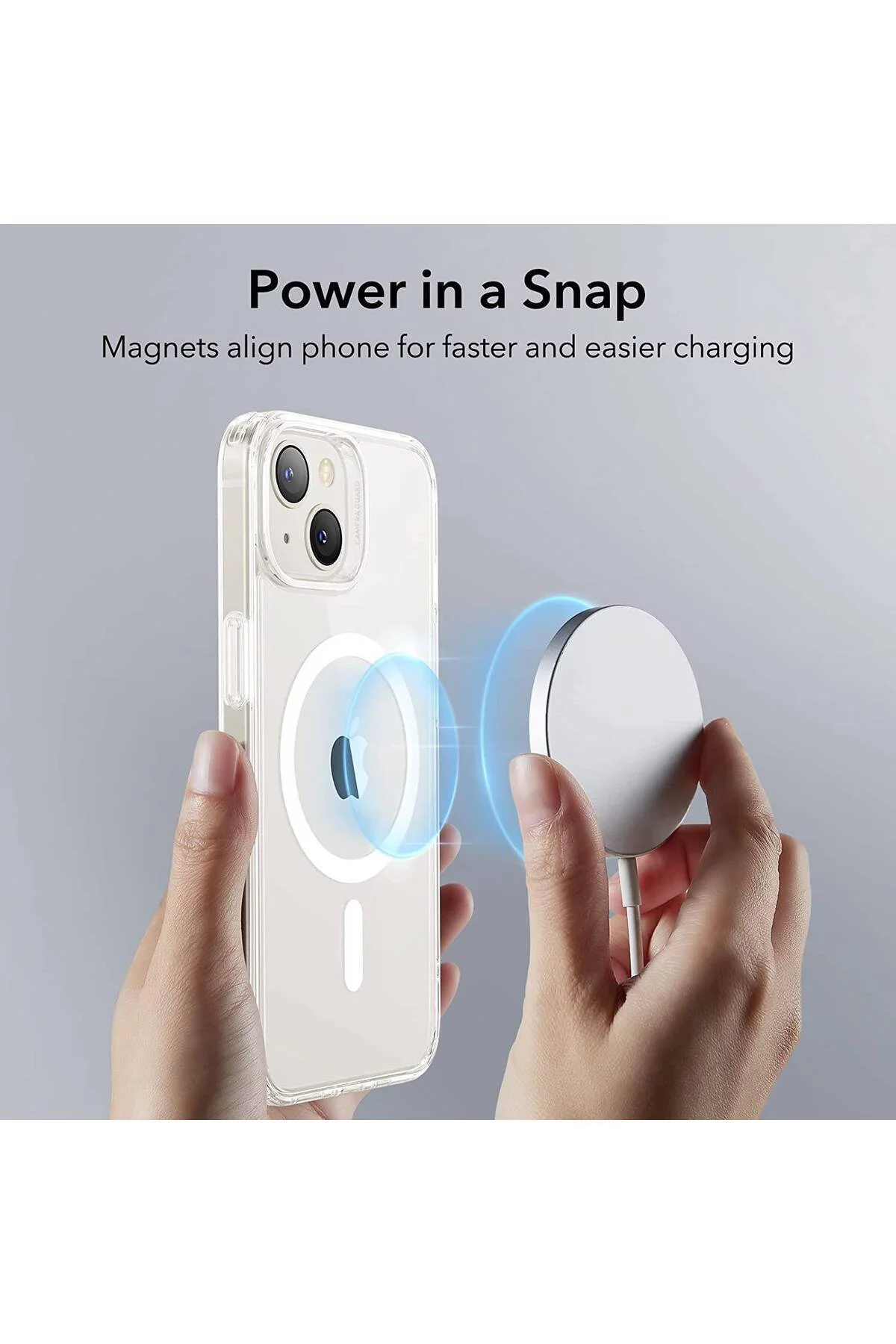 Apple iPhone 15 Plus 6.7'' Magsafe Şeffaf Silikon Kılıf