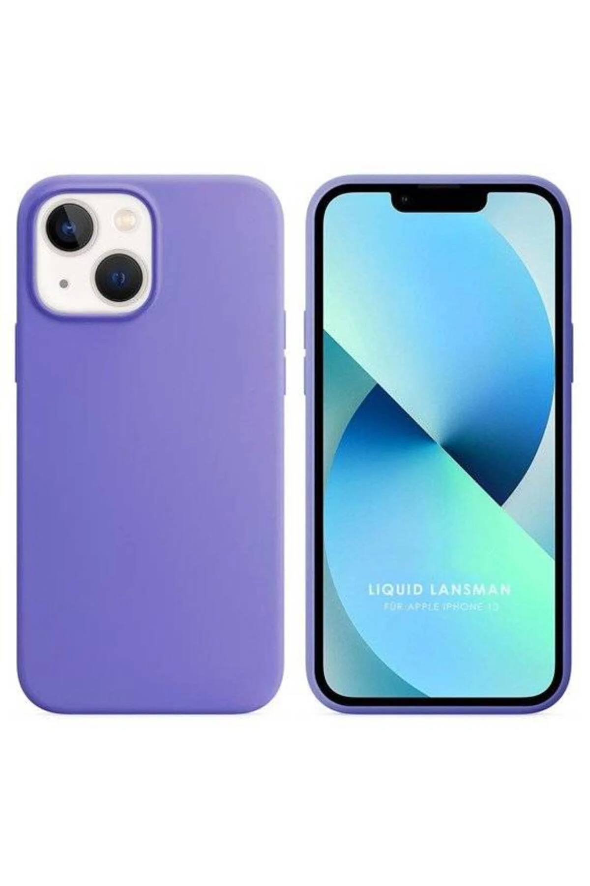 Apple iPhone 15 Plus 6.7'' Liquit Lansman Silikon Lila