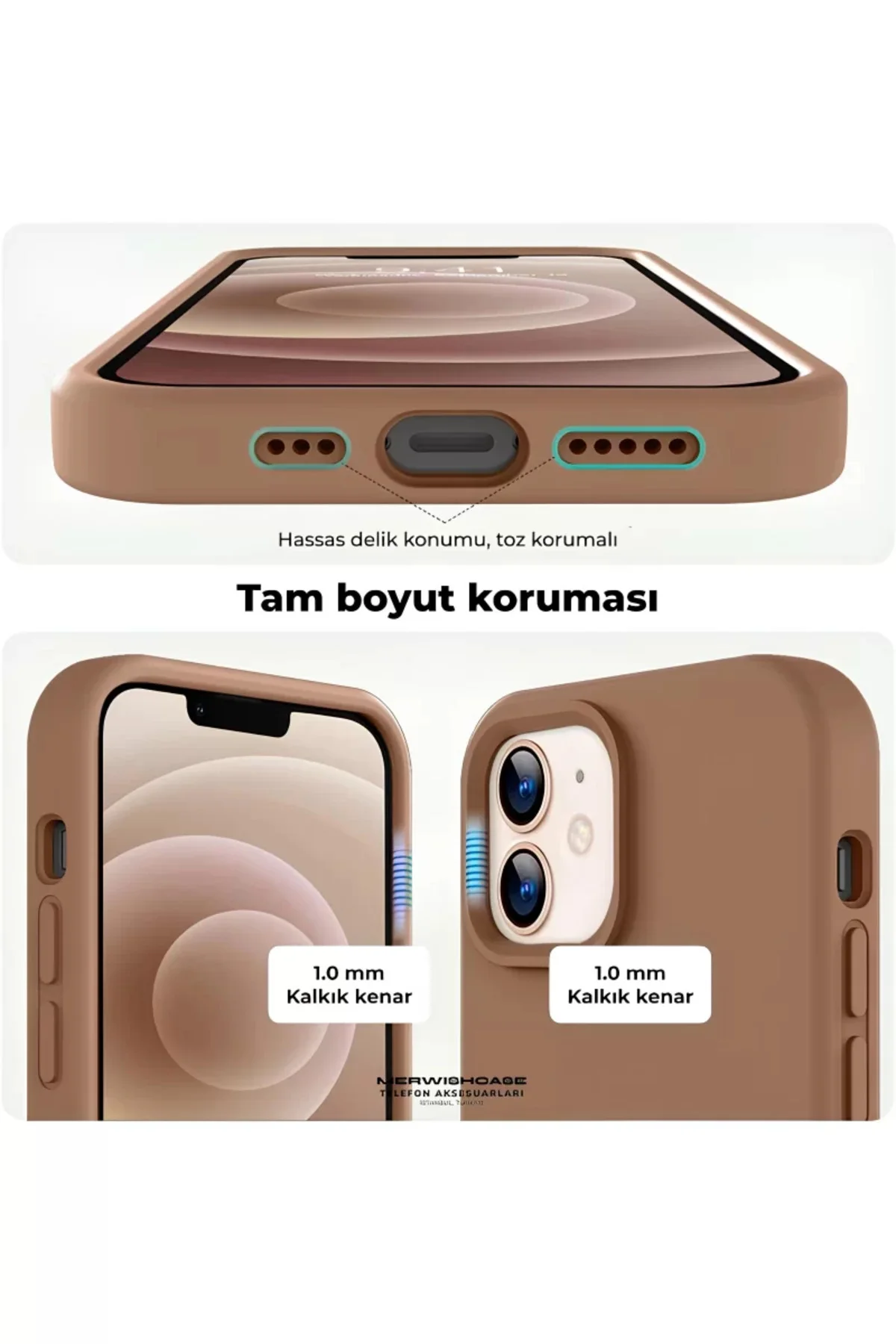 Apple iPhone 15 Plus-14 Plus Liquid Lansman Silikon Kılıf Acı Kah