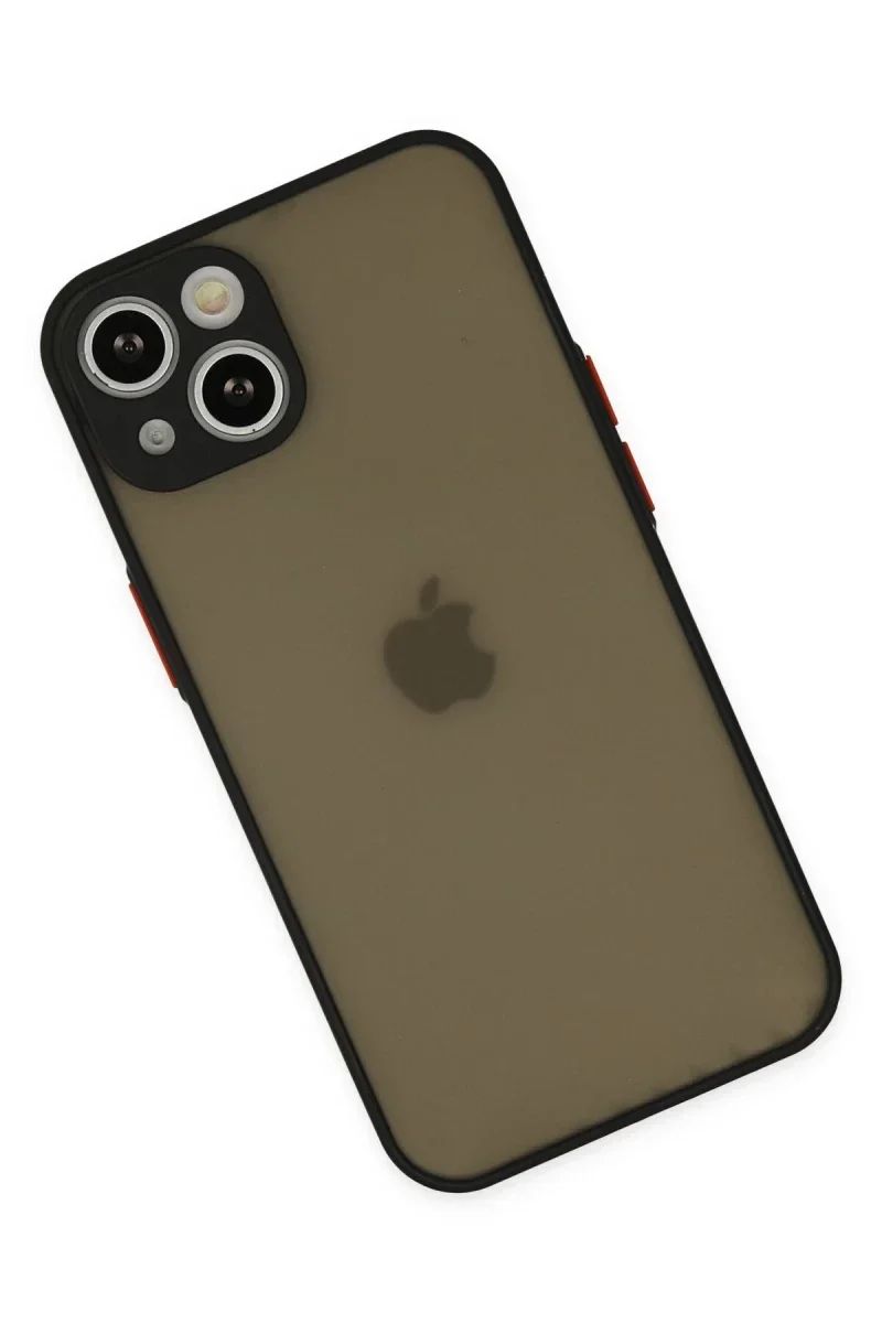 Apple iPhone 15 Plus Kılıf Montreal Silikon Kapak - Siyah