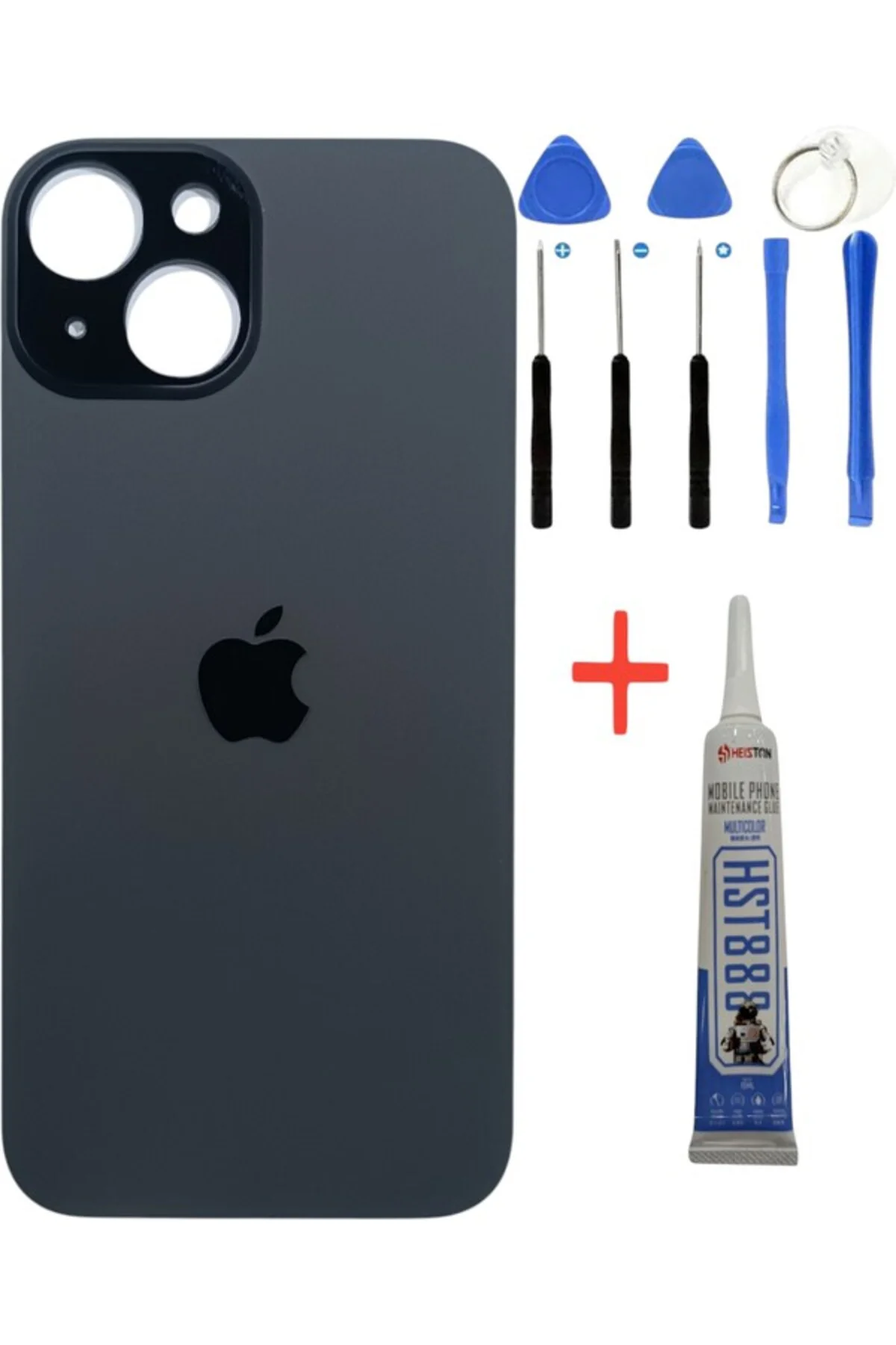 Apple iPhone 15 Plus Arka Kapak Pil Kapağı +Tamir Seti ve Yapıştırıcı Siyah Apple iPhone 15 Plus Arka Kapak Pil Kapağı +Tamir Seti ve Yapıştırıcı Siyah