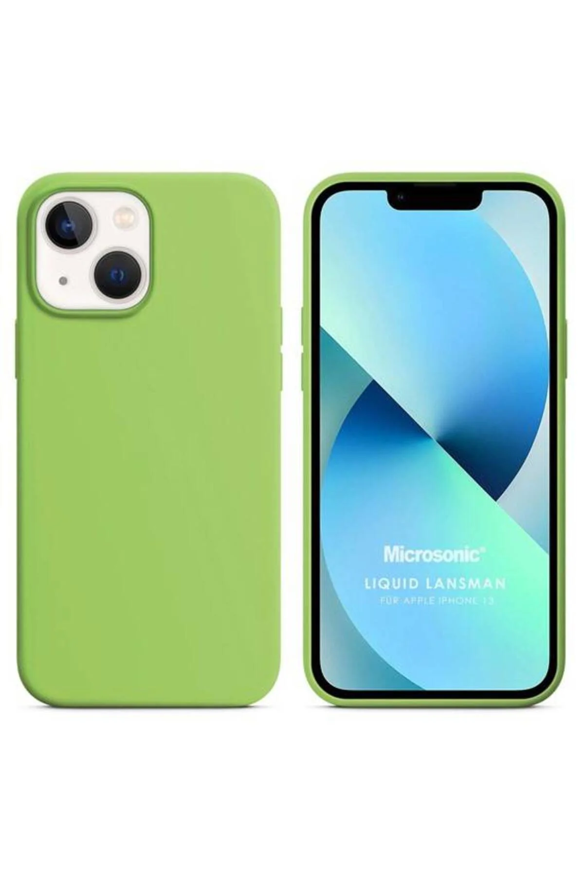 Apple iPhone 15 Plus 6.7'' Liquit Lansman Silikon Yeşil