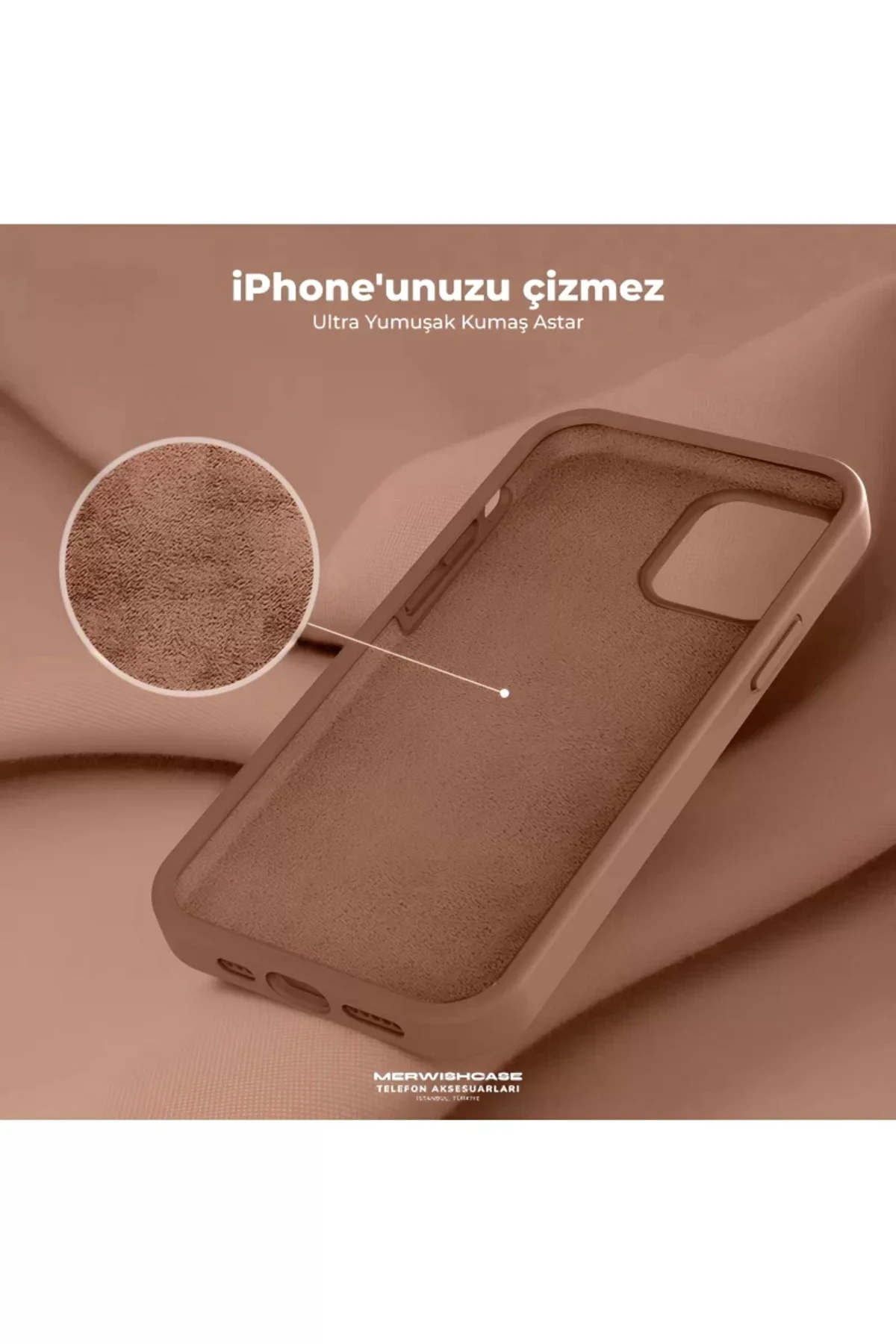 Apple iPhone 15 Plus-14 Plus Liquid Lansman Silikon Kılıf Acı Kah