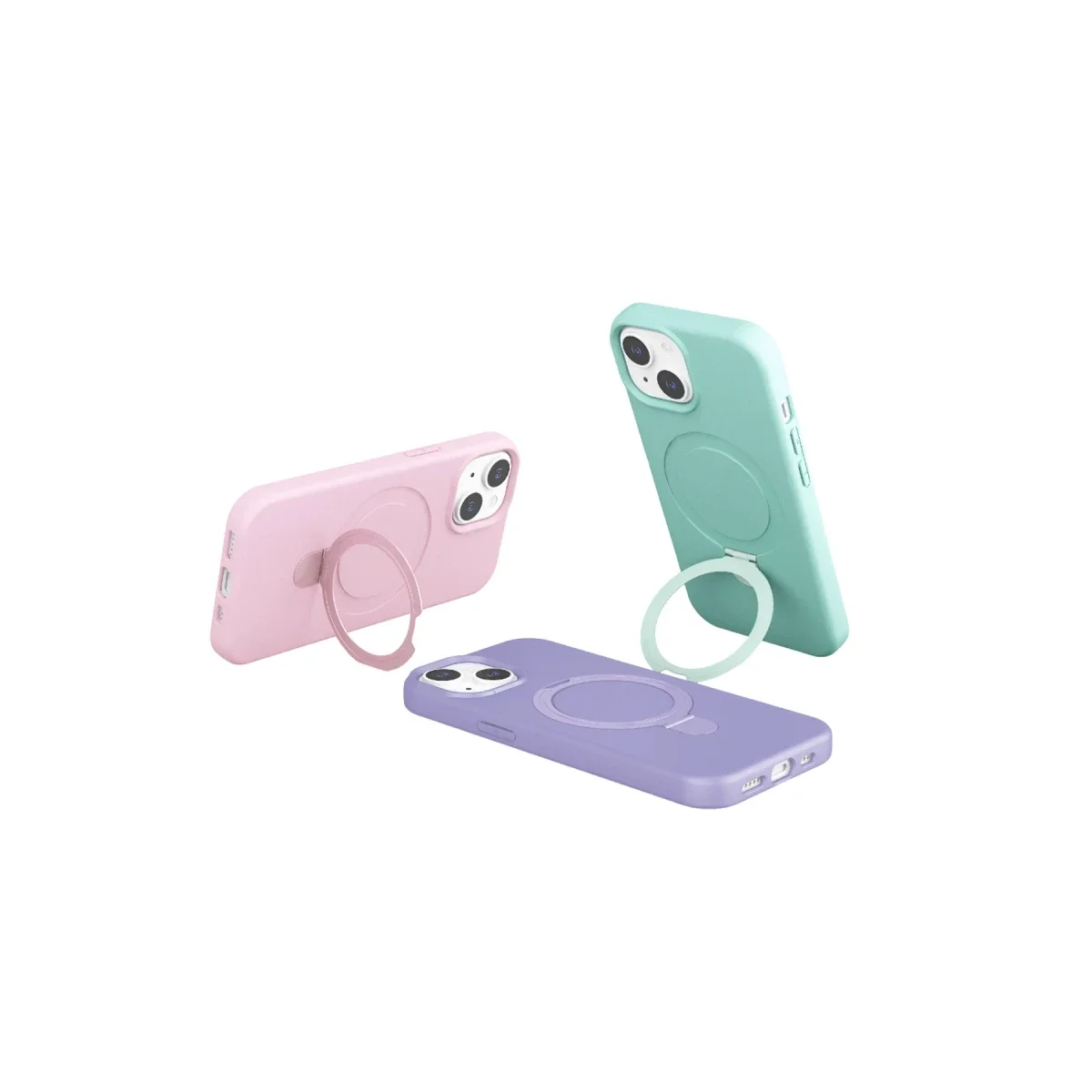 Apple iPhone 15 Plus Regal Magsafe Standlı Kapak - Turuncu Apple iPhone 15 Plus Regal Magsafe Standlı Kapak - Turuncu
