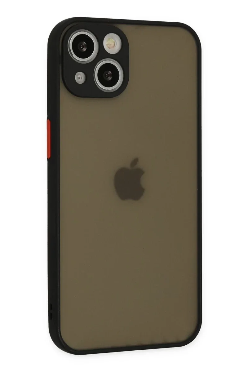 Apple iPhone 15 Plus Kılıf Montreal Silikon Kapak - Siyah
