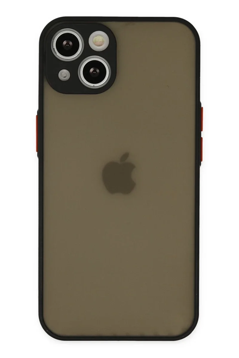 Apple iPhone 15 Plus Kılıf Montreal Silikon Kapak - Siyah