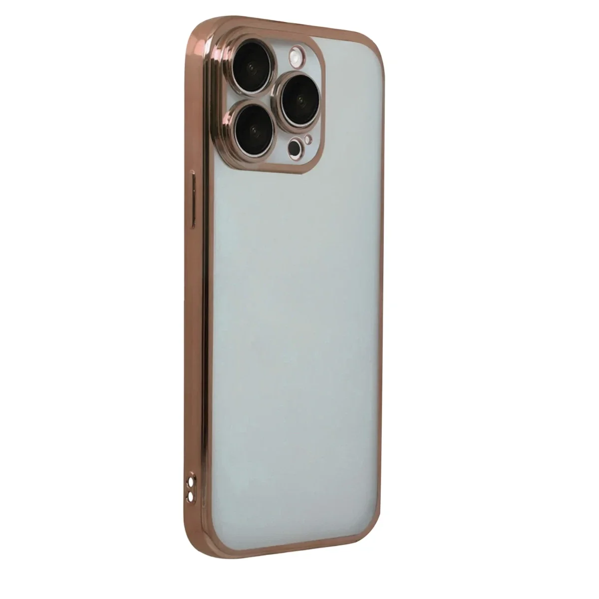 Apple iPhone 15 Pro Max Razer Lensli Silikon - Çöl Titanyum Apple iPhone 15 Pro Max Razer Lensli Silikon - Çöl Titanyum - Görsel 3