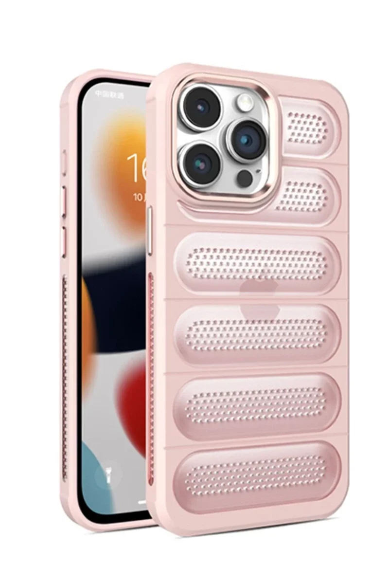 Apple iPhone 15 Pro Kılıf Airmax Silikon Kapak - Pembe Apple iPhone 15 Pro Kılıf Airmax Silikon Kapak - Pembe