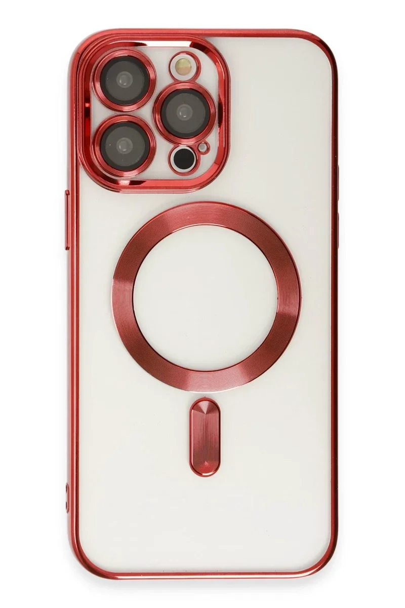 Apple iPhone 15 Pro Max Kılıf Kross Magneticsafe Kapak - Kırmızı