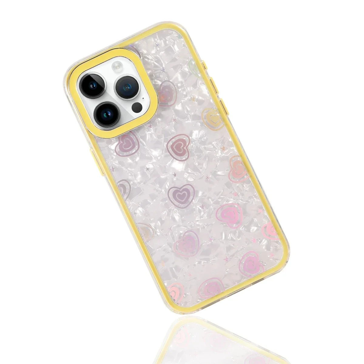 Apple iPhone 15 Pro Max Lumi Desenli Kapak - Sarı Apple iPhone 15 Pro Max Lumi Desenli Kapak - Sarı - Görsel 4