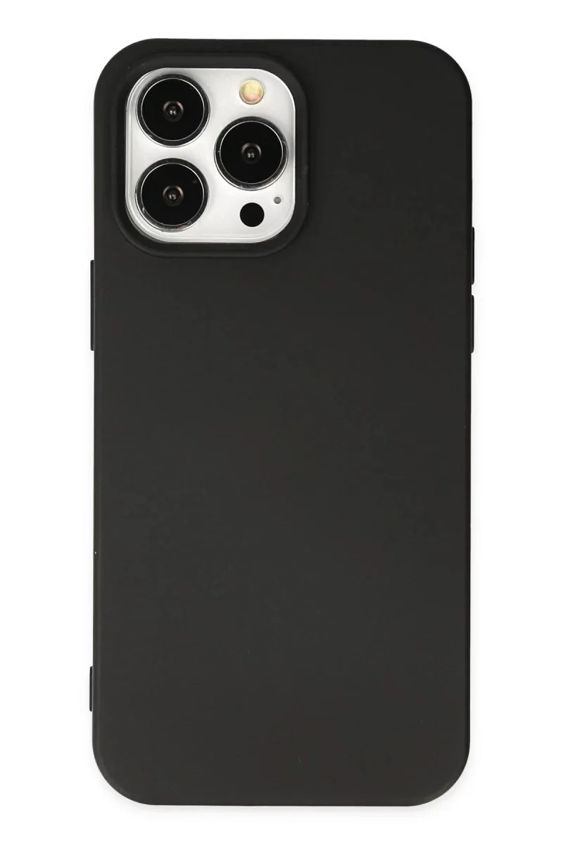 Apple iPhone 15 Pro Kılıf Nano içi Kadife Silikon - Siyah Apple iPhone 15 Pro Kılıf Nano içi Kadife Silikon - Siyah