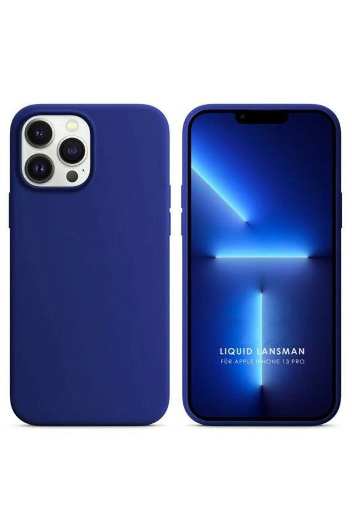 Apple iPhone 15 Pro Max 6.7'' Liquit Lansman Silikon Lacivert