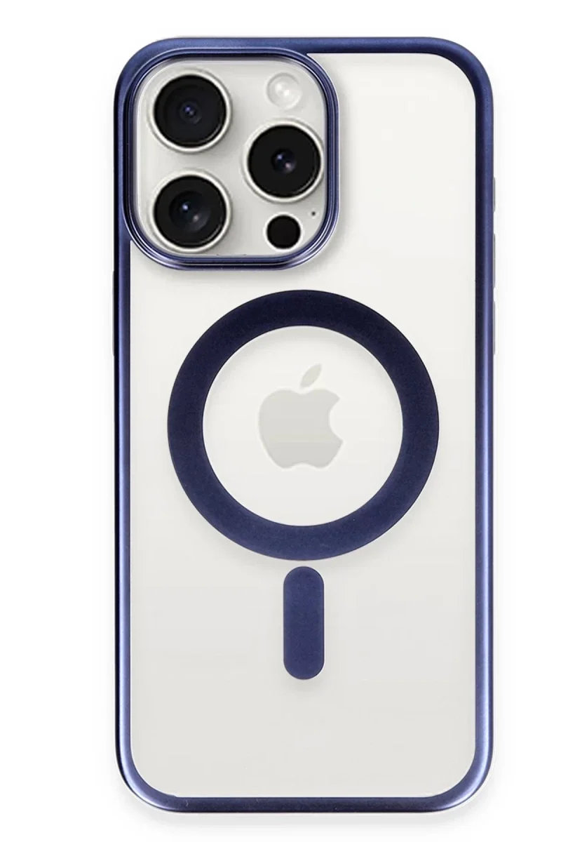 Apple iPhone 15 Pro Max Kılıf Erozi Magsafe Kapak - Lacivert Apple iPhone 15 Pro Max Kılıf Erozi Magsafe Kapak - Lacivert