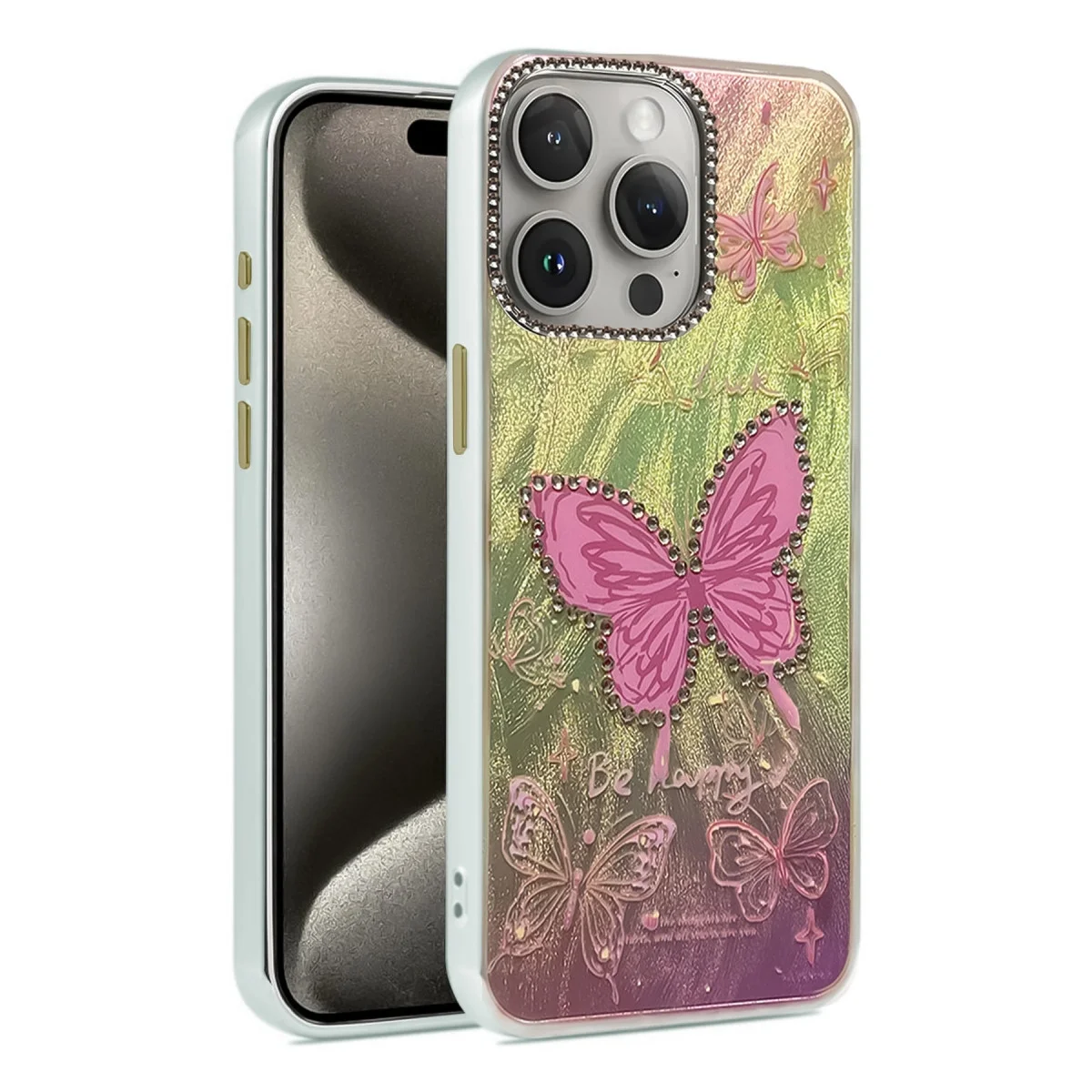 Apple İphone 15 Pro Max Kılıf Blade Aynalı Desenli Kapak - Desen 5 Apple İphone 15 Pro Max Kılıf Blade Aynalı Desenli Kapak - Desen 5