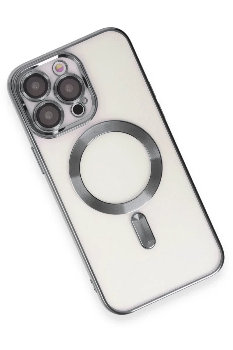 Apple iPhone 15 Pro Max Kılıf Kross Magneticsafe Kapak - Titan Gri