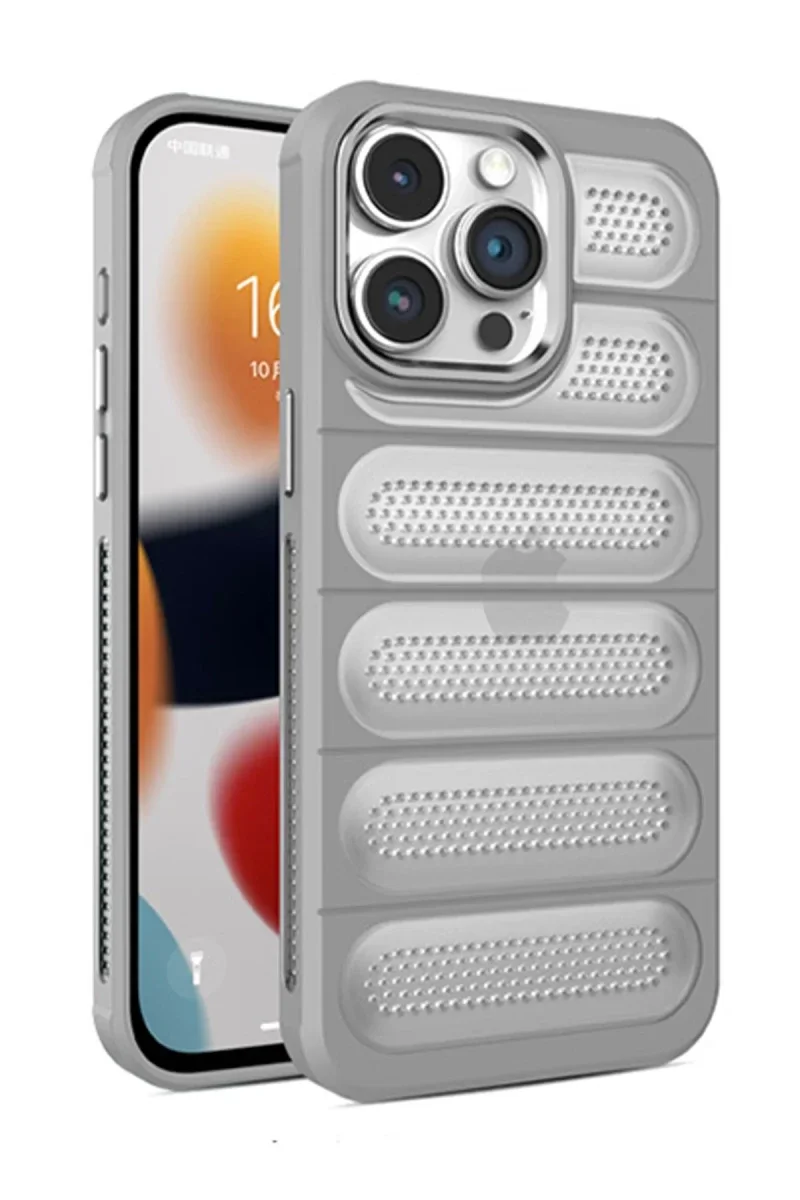 Apple iPhone 15 Pro Max Kılıf Airmax Silikon Kapak - Titan Gri Apple iPhone 15 Pro Max Kılıf Airmax Silikon Kapak - Titan Gri