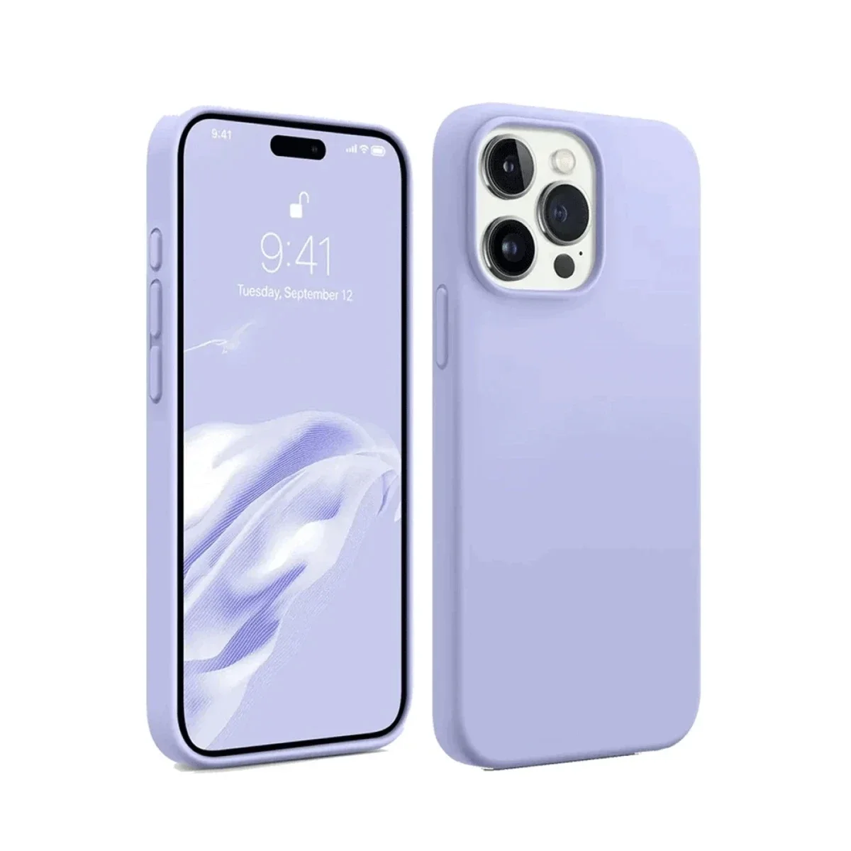 Apple iPhone 15 Pro Max Kılıf First Silikon - Lila Apple iPhone 15 Pro Max Kılıf First Silikon - Lila