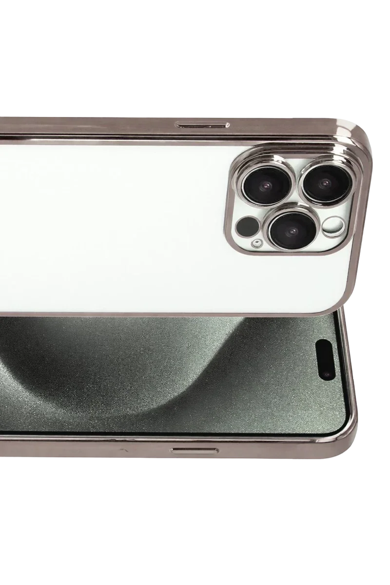 Apple iPhone 15 Pro Max Razer Lensli Silikon - Titan Gri Apple iPhone 15 Pro Max Razer Lensli Silikon - Titan Gri