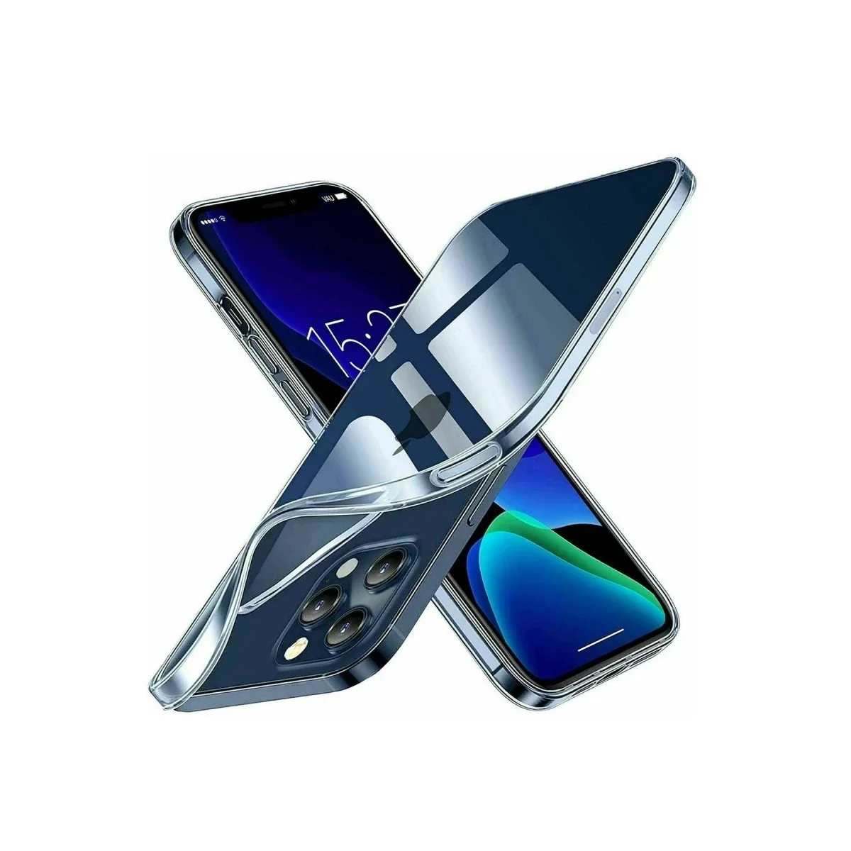 Apple iPhone 15 Pro Kılıf Lüx Şeffaf Silikon