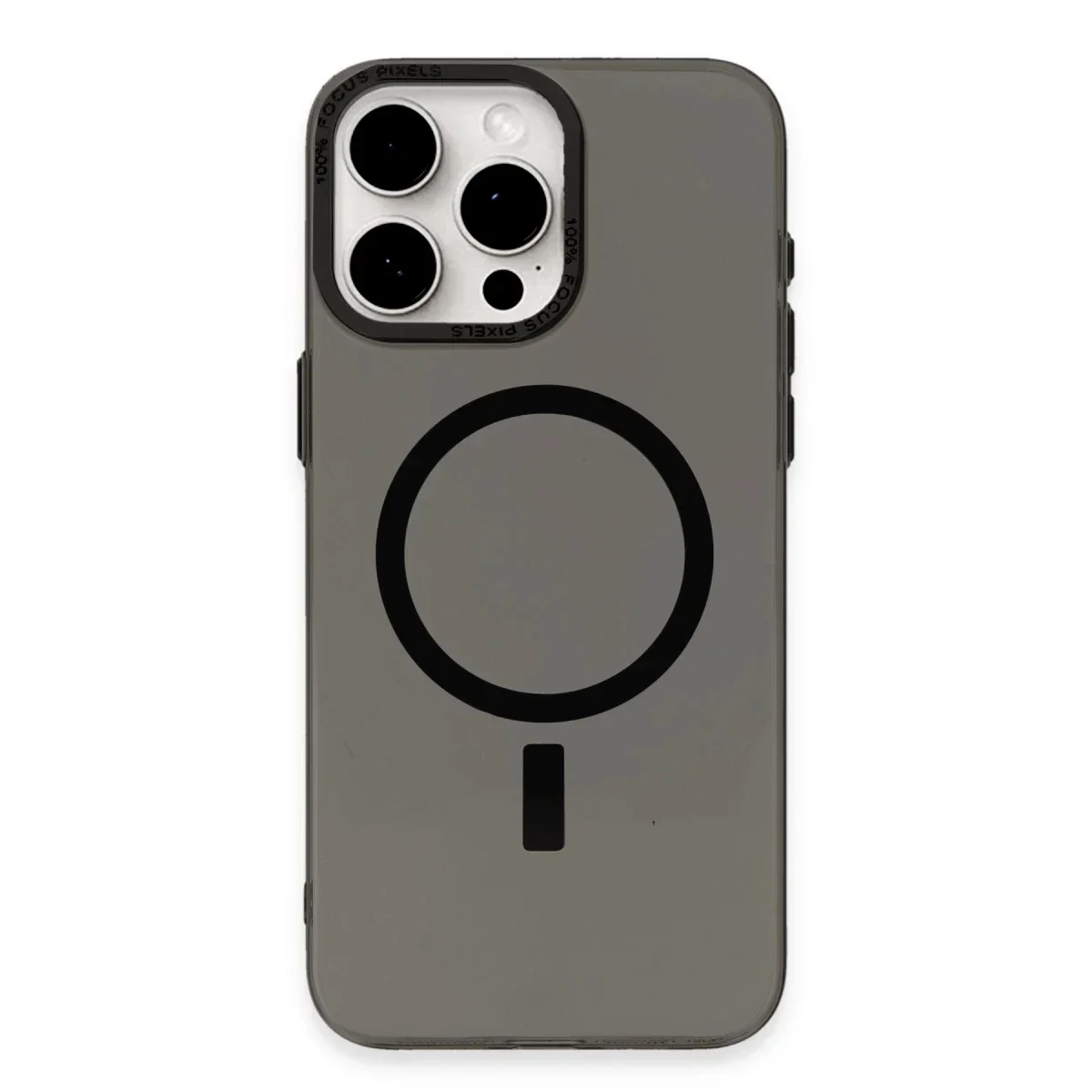 Apple iPhone 15 Pro Max Kılıf Anka PC Magneticsafe Sert Metal Kapak - Siyah Apple iPhone 15 Pro Max Kılıf Anka PC Magneticsafe Sert Metal Kapak - Siyah