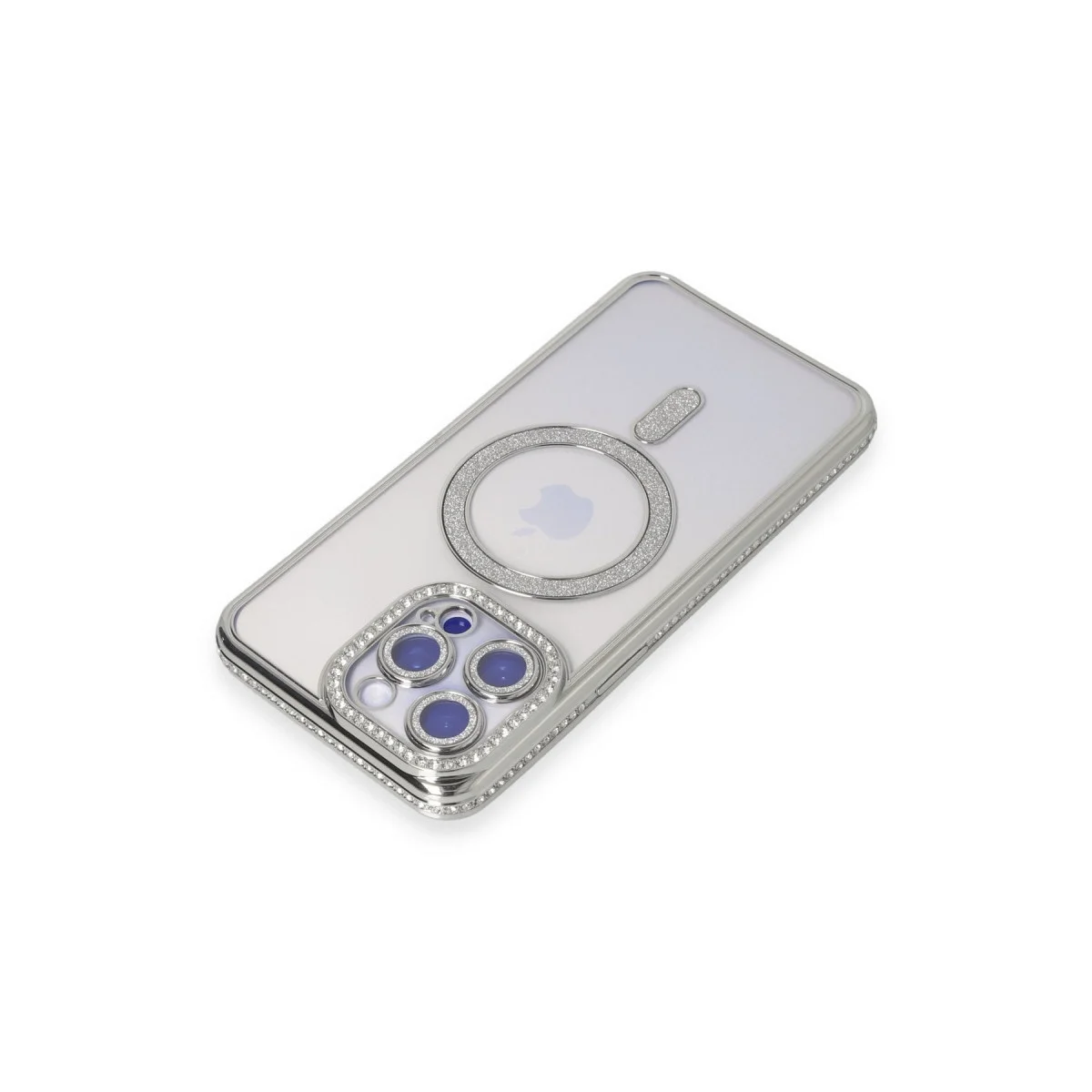 Apple İphone 15 Pro Max Kılıf Joke Simli Magneticsafe Kılıf - Gümüş Fiyatı, Yorumları ve Özellikleri