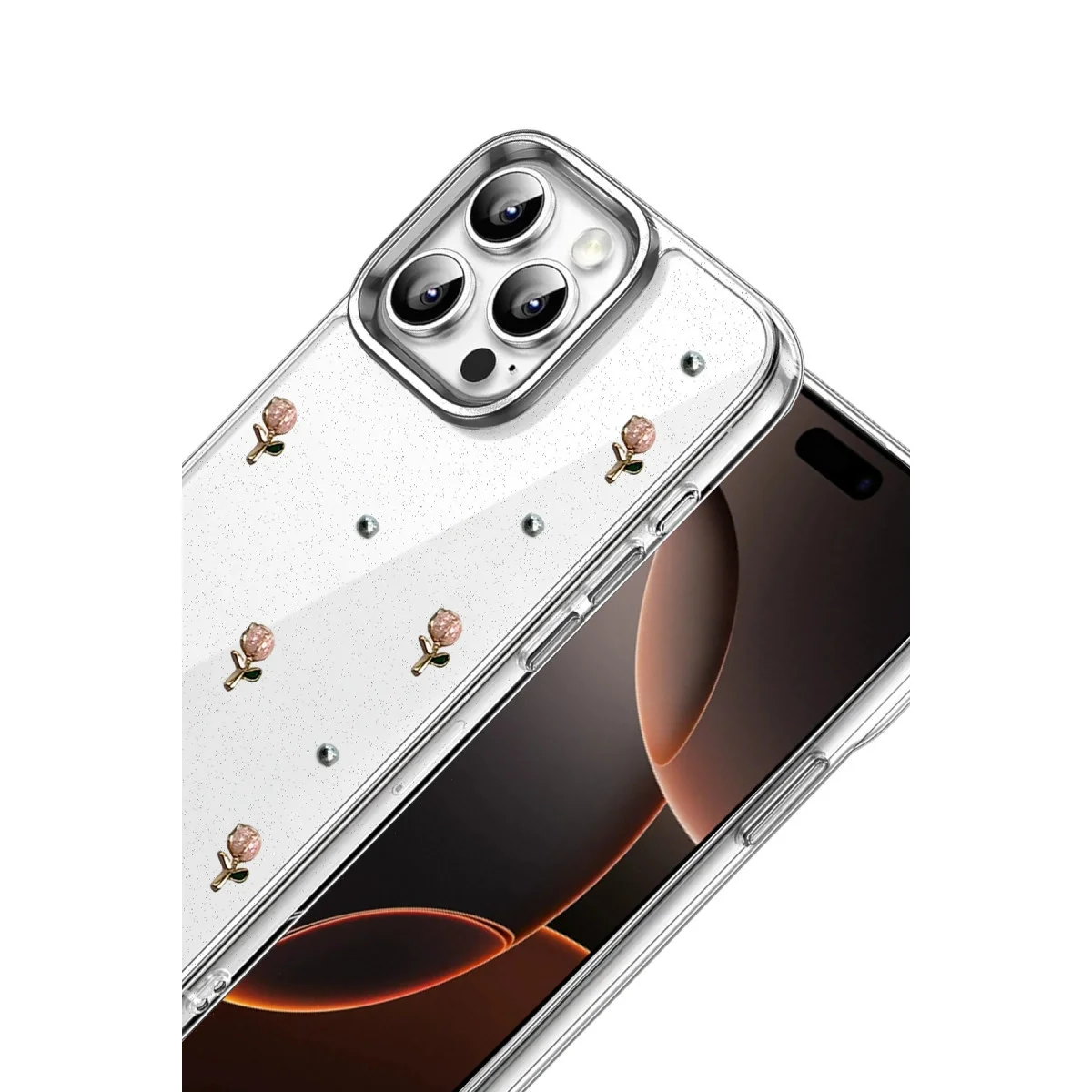 Apple İphone 15 Pro Fiyonk Desenli Kapak - Desen 6
