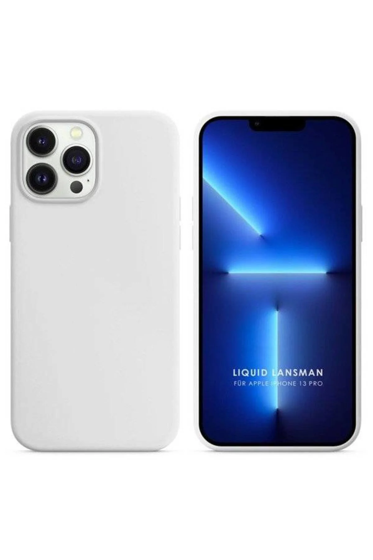 Apple iPhone 15 Pro 6.1'' Liquit Lansman Silikon Beyaz