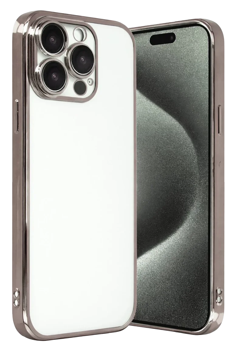 Apple iPhone 15 Pro Max Razer Lensli Silikon - Titan Gri Apple iPhone 15 Pro Max Razer Lensli Silikon - Titan Gri