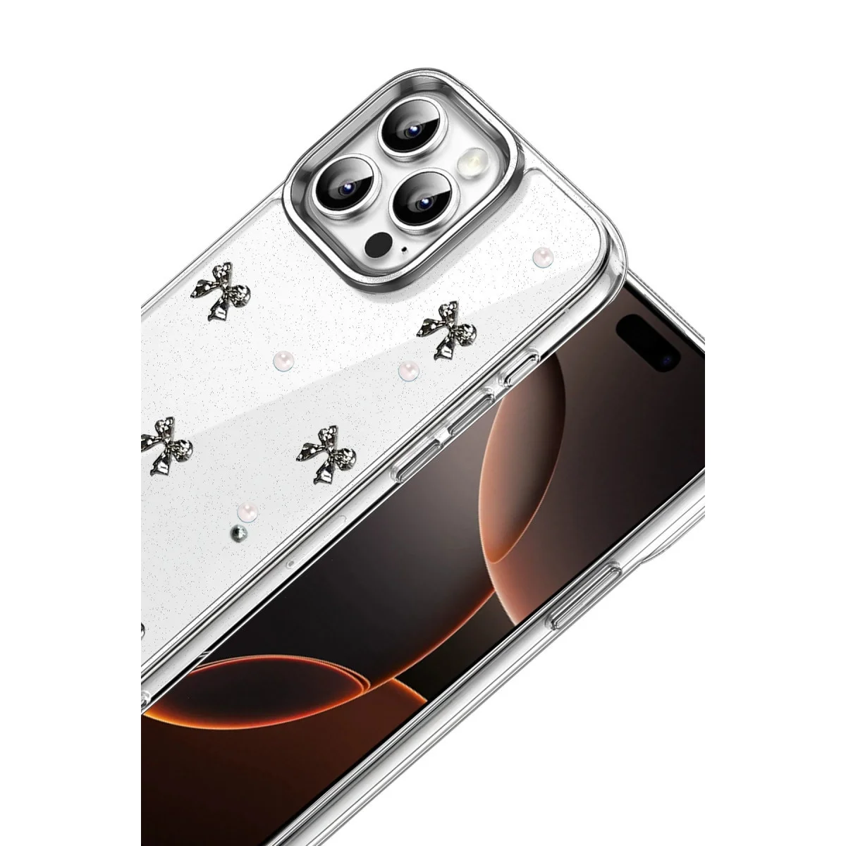 Apple İphone 15 Pro Max Fiyonk Desenli Kapak - Desen 8 Apple İphone 15 Pro Max Fiyonk Desenli Kapak - Desen 8