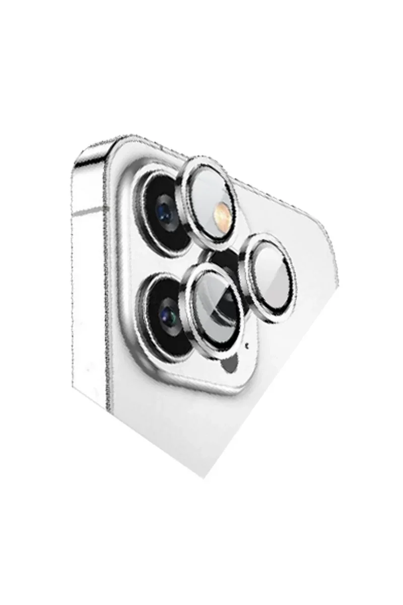 Apple iPhone 15 Pro Max Bilvis Titan Kamera Lens - Gümüş Apple iPhone 15 Pro Max Bilvis Titan Kamera Lens - Gümüş