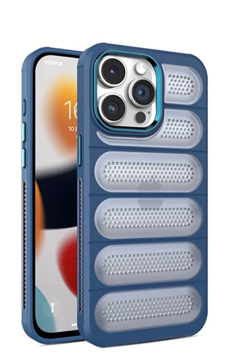 Apple iPhone 15 Pro Kılıf Airmax Silikon Kapak - Lacivert Apple iPhone 15 Pro Kılıf Airmax Silikon Kapak - Lacivert