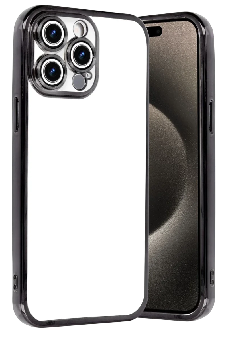 Apple iPhone 15 Pro Max Razer Lensli Silikon - Siyah Apple iPhone 15 Pro Max Razer Lensli Silikon - Siyah