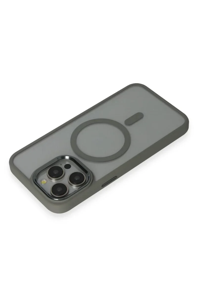 Apple iPhone 15 Pro Max Kılıf Room Magneticsafe Silikon - Gri Fiyatı, Yorumları ve Özellikleri