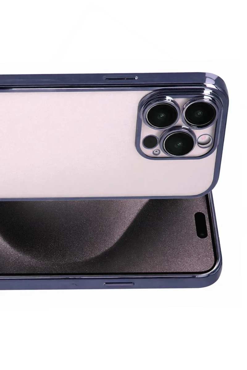 Apple iPhone 15 Pro Max Razer Lensli Silikon - Lacivert Apple iPhone 15 Pro Max Razer Lensli Silikon - Lacivert