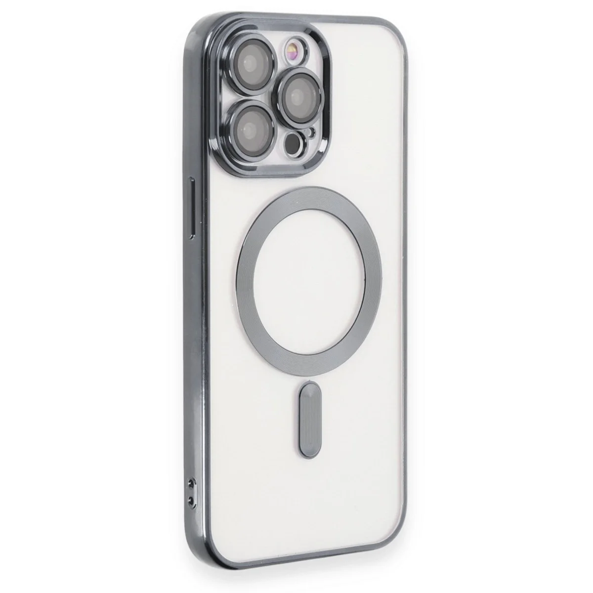 Apple İphone 15 Pro Max Kılıf Kross Magneticsafe Kapak - Titan Gri