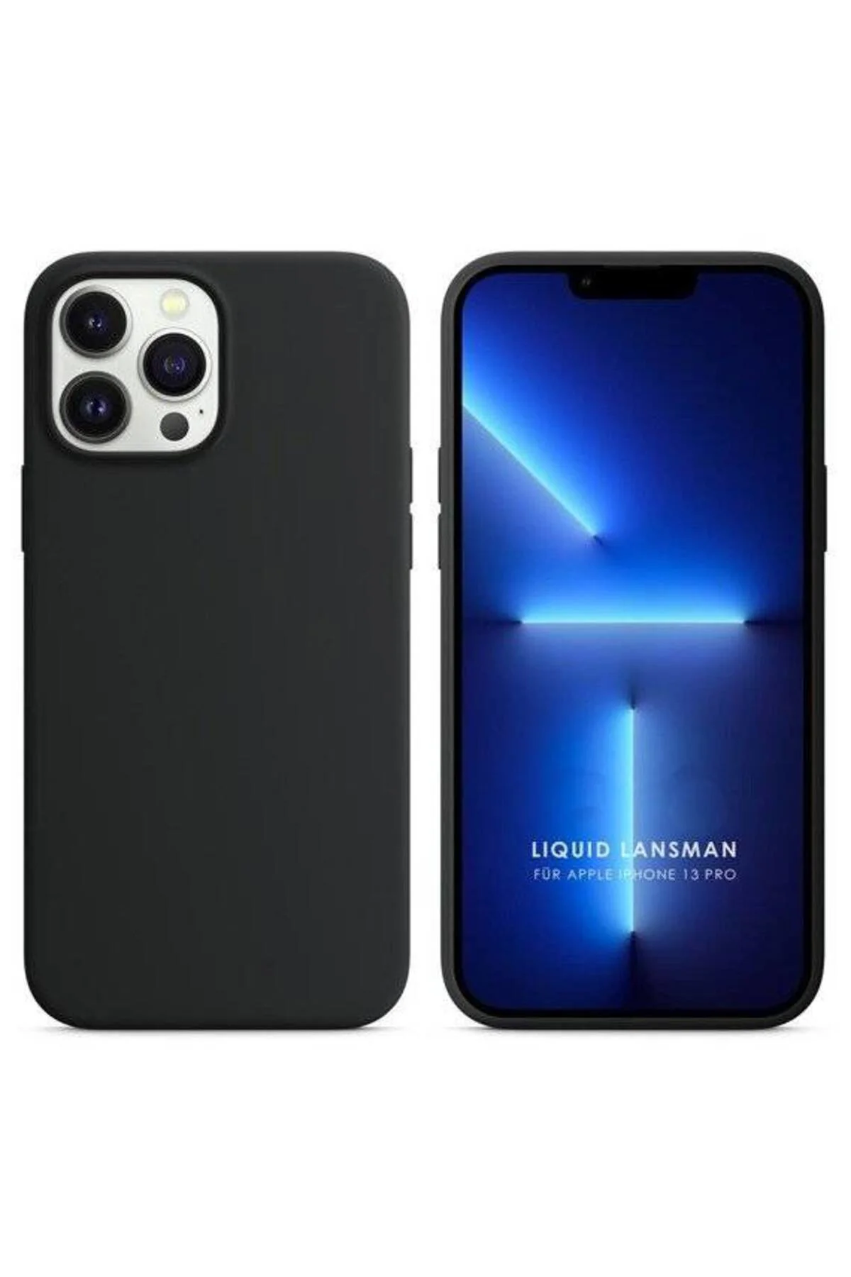 Apple iPhone 15 Pro Max 6.7'' Liquit Lansman Silikon Siyah