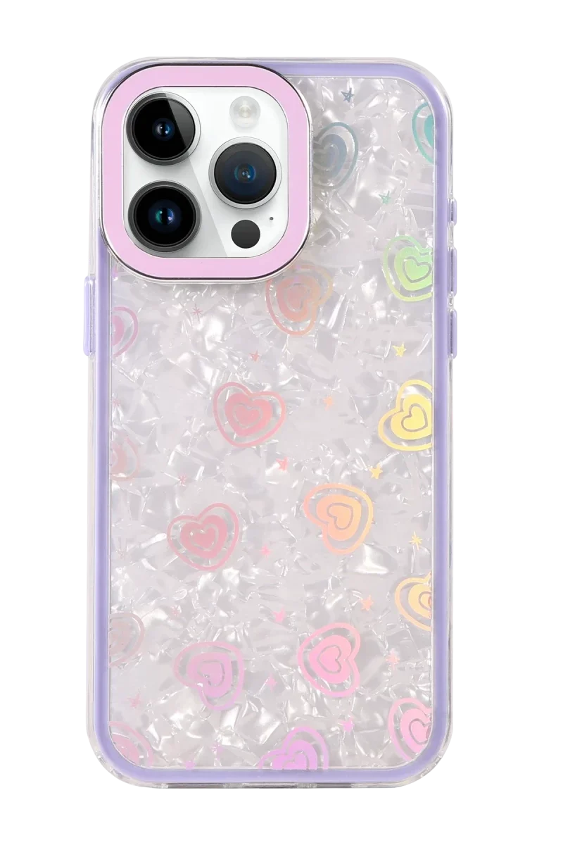 Apple iPhone 15 Pro Max Lumi Desenli Kapak - Mor Apple iPhone 15 Pro Max Lumi Desenli Kapak - Mor