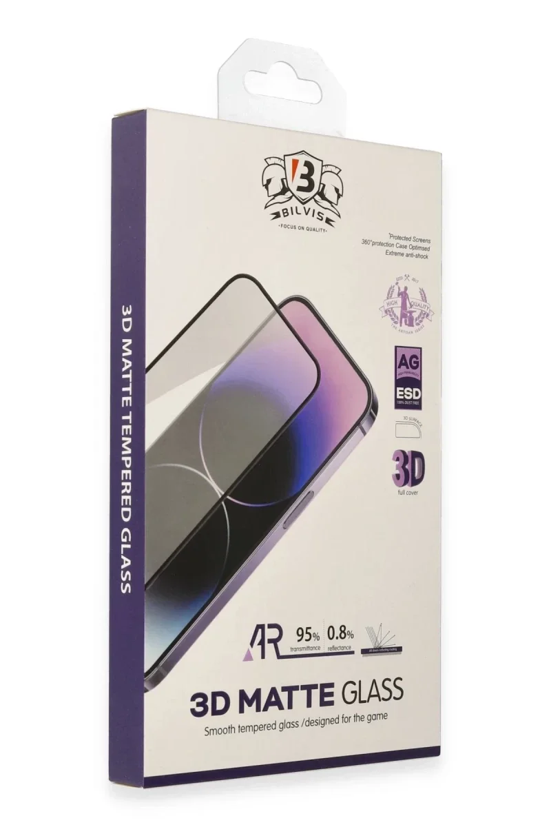 Apple iPhone 15 Pro Bilvis 3D Mat Cam Ekran Koruyucu Fiyatı, Yorumları ve Özellikleri