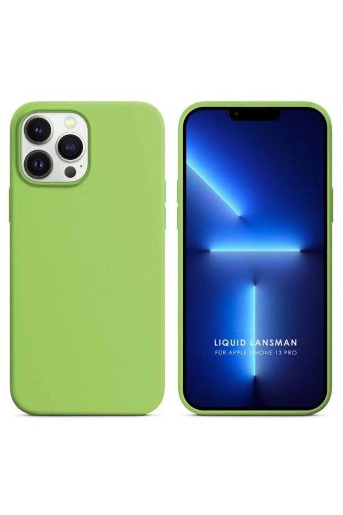 Apple iPhone 15 Pro Max 6.7'' Liquit Lansman Silikon Yeşil