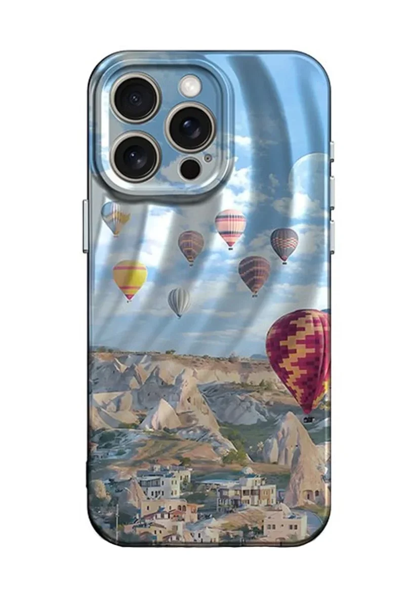 Apple iPhone 15 Pro Max Kılıf Crew Desenli Kapak - Kapadokya