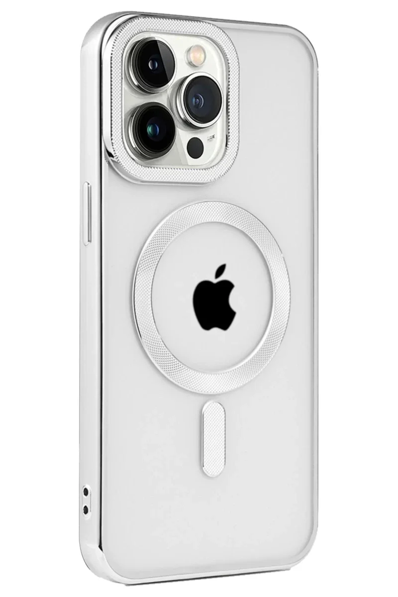 Apple iPhone 15 Pro Max Kılıf Kronos Magsafe Kapak - Gümüş Fiyatı, Yorumları ve Özellikleri