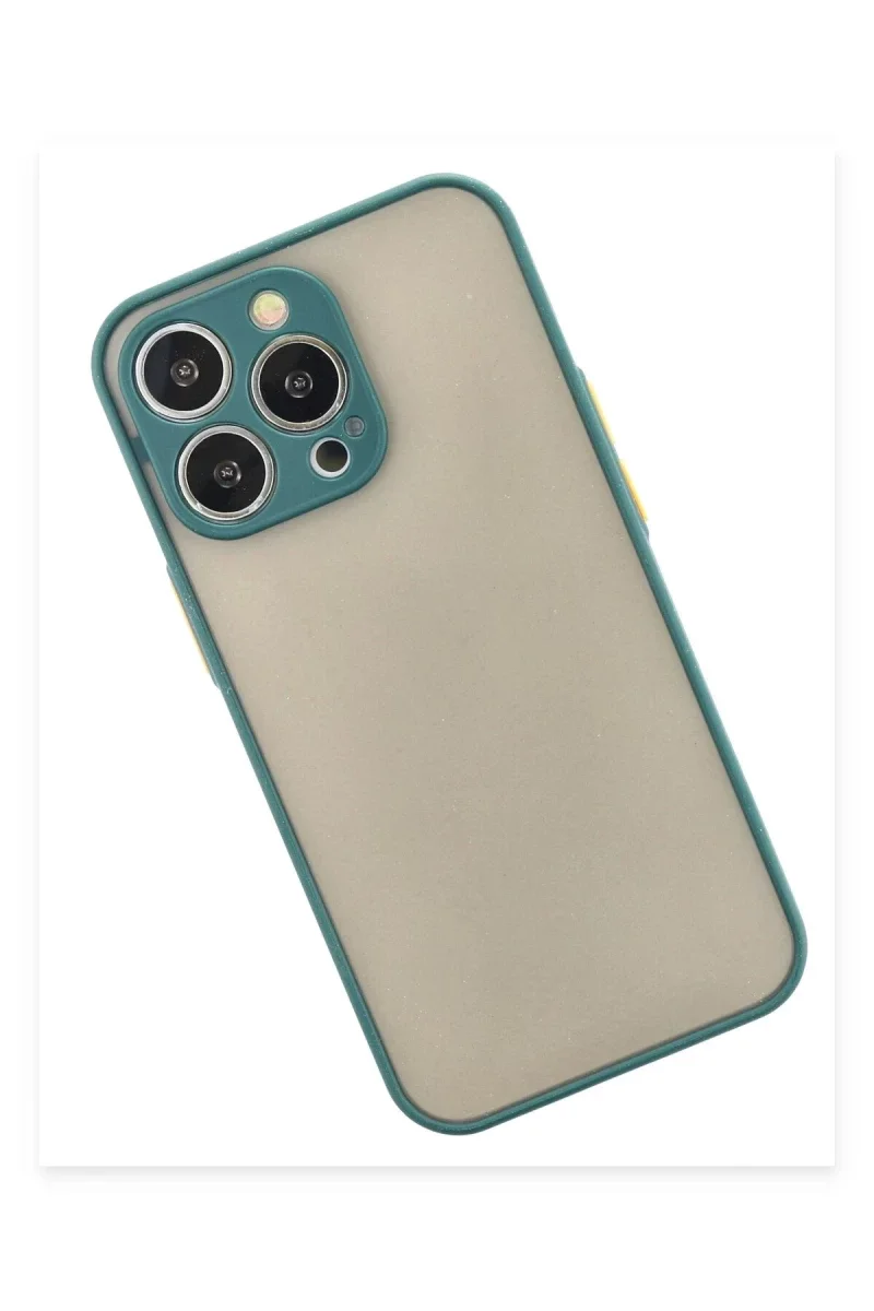 Apple iPhone 15 Pro Max Kılıf Montreal Silikon Kapak - Yeşil Apple iPhone 15 Pro Max Kılıf Montreal Silikon Kapak - Yeşil