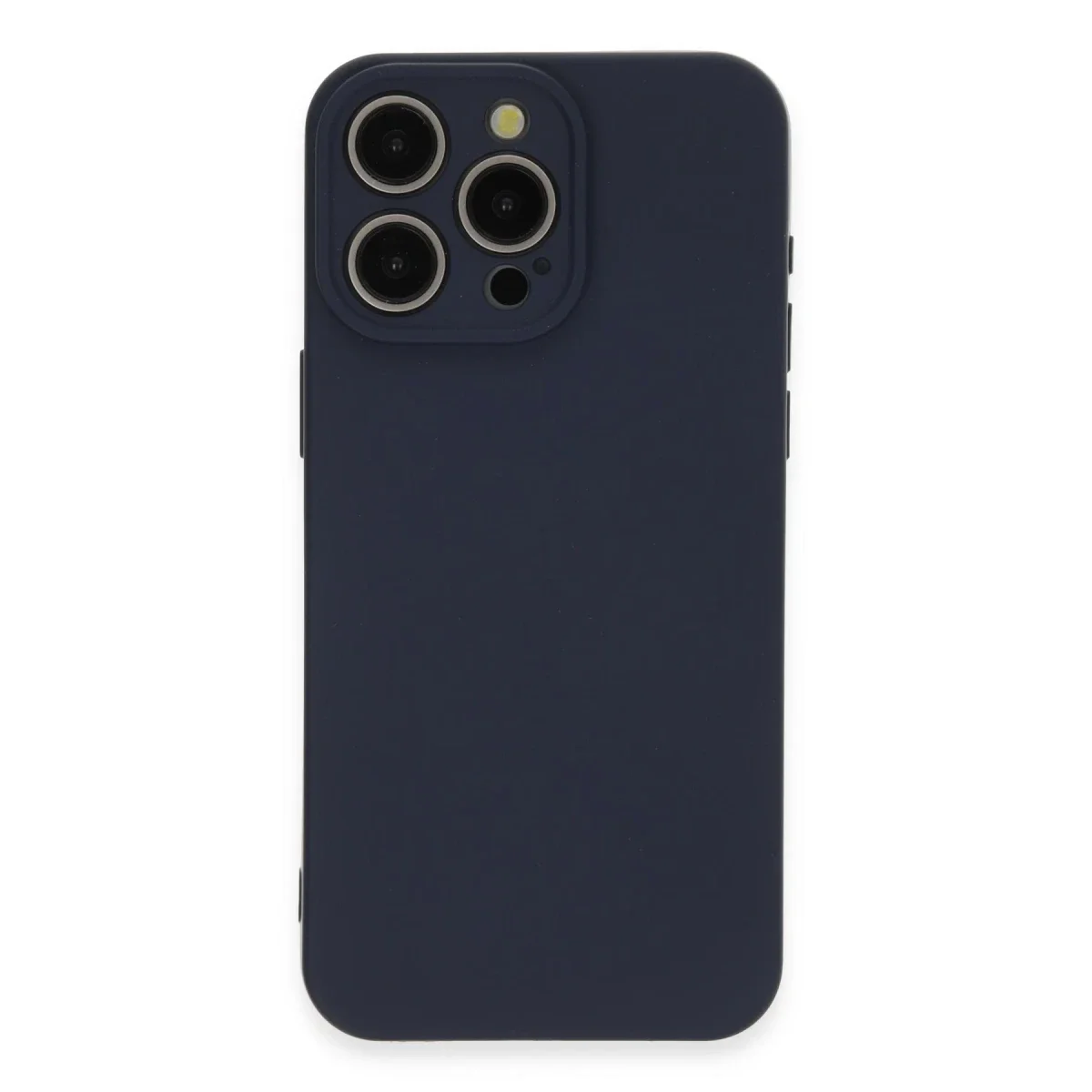 Apple iPhone 15 Pro Max Kılıf Nano içi Kadife Silikon - Lacivert - Görsel 2