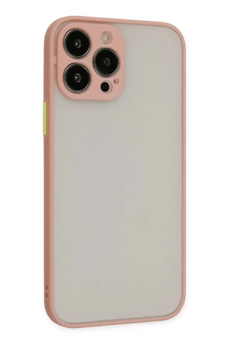 Apple iPhone 15 Pro Kılıf Montreal Silikon Kapak - Pembe Apple iPhone 15 Pro Kılıf Montreal Silikon Kapak - Pembe